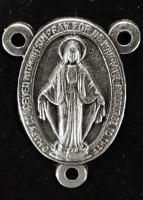 Miraculous Medal - .75" - Nickel Silver Centerpiece